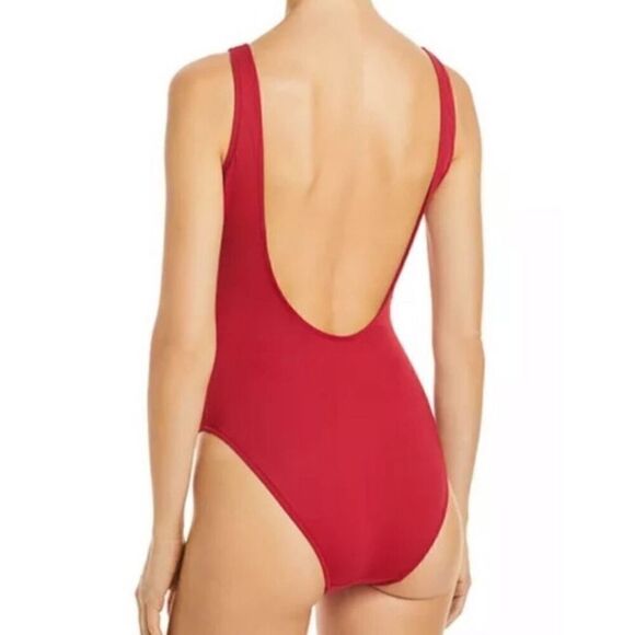 Onia One Piece Swimsuit in Haute Red NWT Size Large - Picture 2 of 7